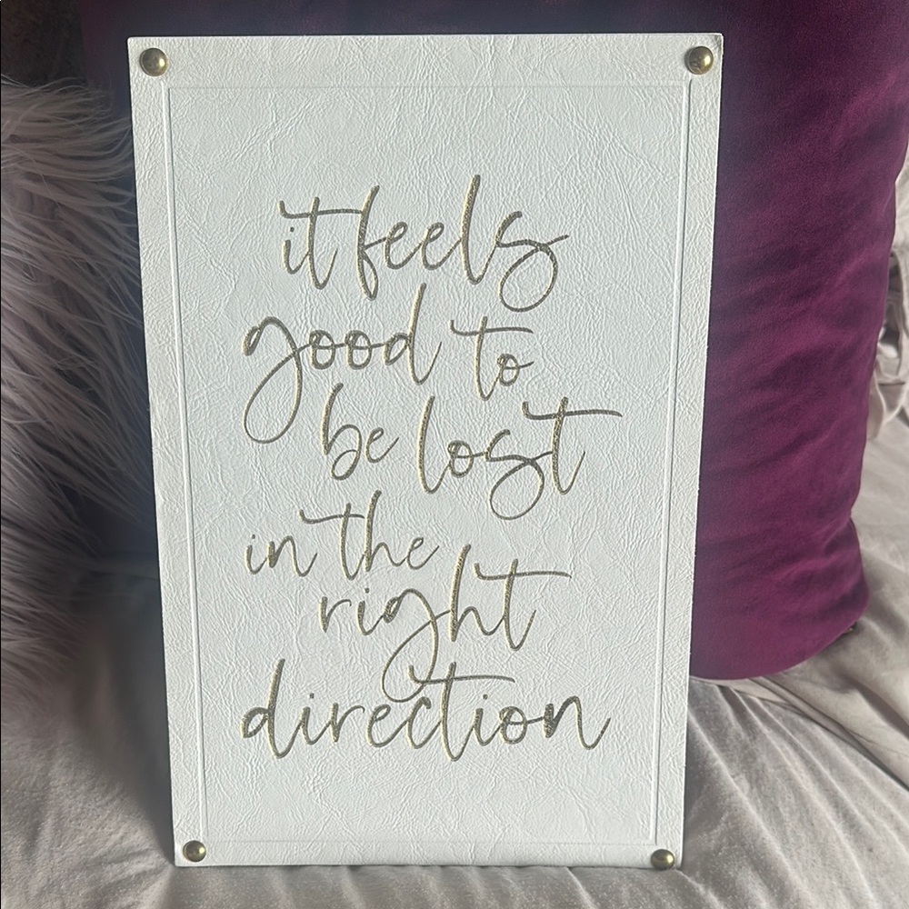 White and Gold Inspirational Wall Art